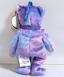 Ty Jingle Beanie - Clubby IV the Teddy Purple & Blue