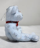 Ty Jingle Beanies - Flaky the Blue Bear With Silver Snowflakes