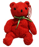 Ty Jingle Beanies - Mistletoe the Red Christmas Bear