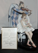 Lladro Figurine: 5932 Jester Serenade With Certification - As Is