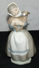 Nao by Lladró Figurine: 120 Girl Holding Lamb