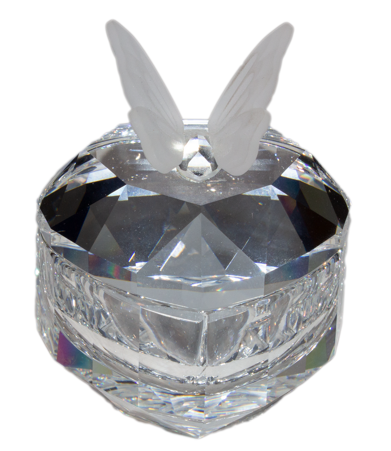 Swarovski Crystal: 010103 Heart with Butterfly Treasure Box