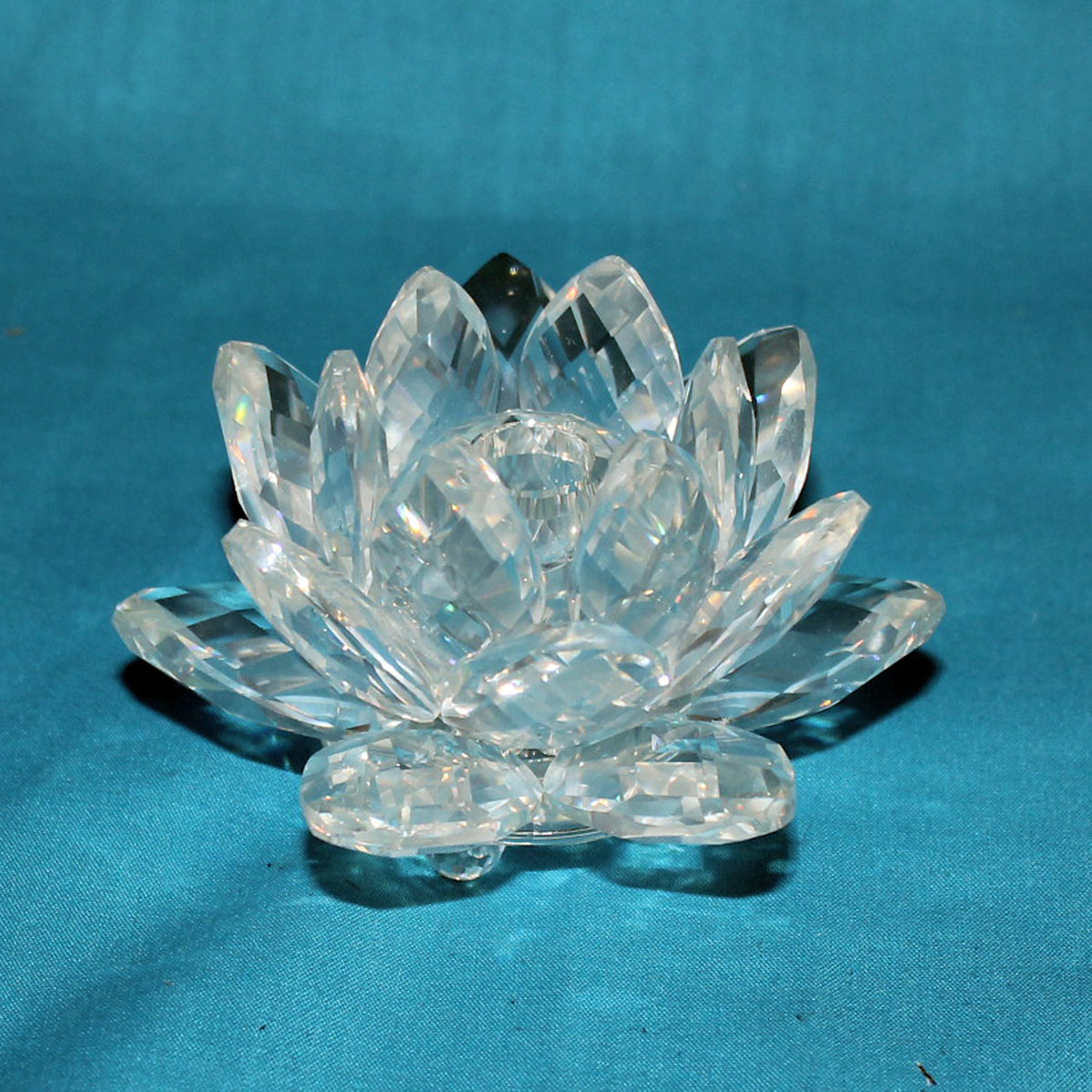 3 Swarovski waterlily lotus candleholder crystal orders mint no box