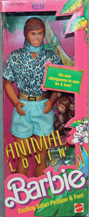 1988 Animal Lovin' Ken w/Chimp Barbie (1351)