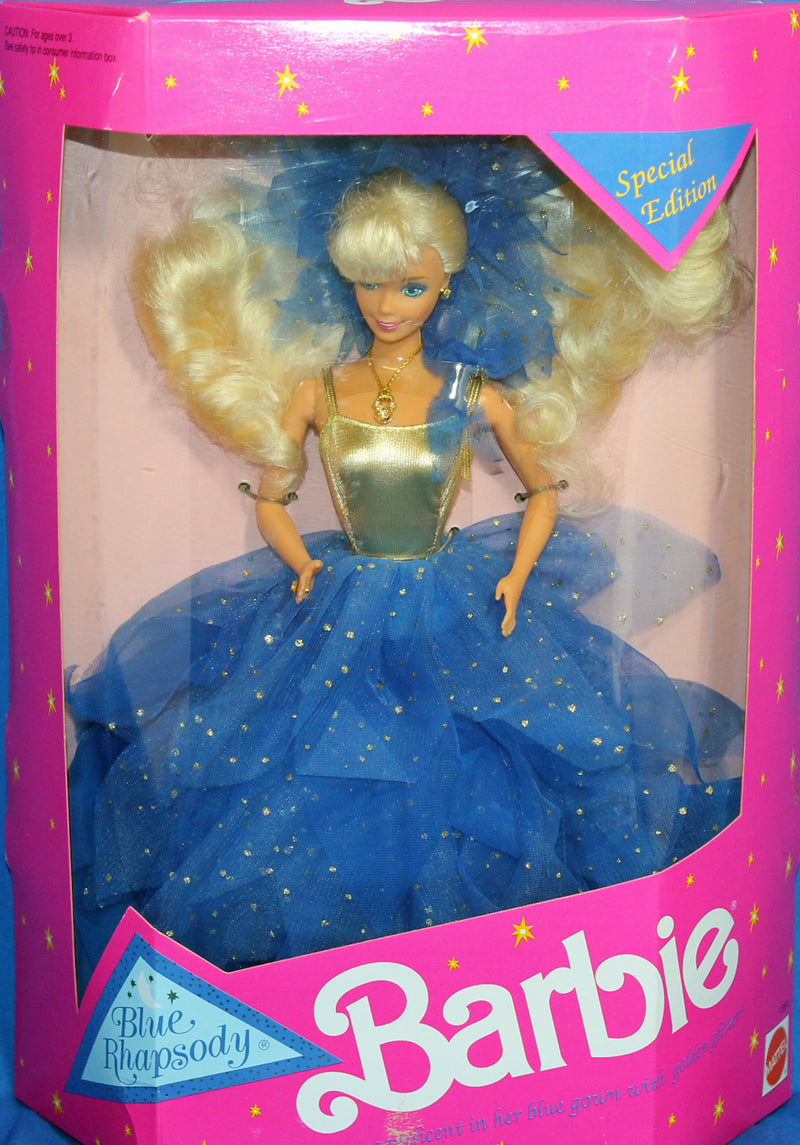 barbie vintage blue dress 1986 Special Edition Blue Rhapsody Barbie (1364)