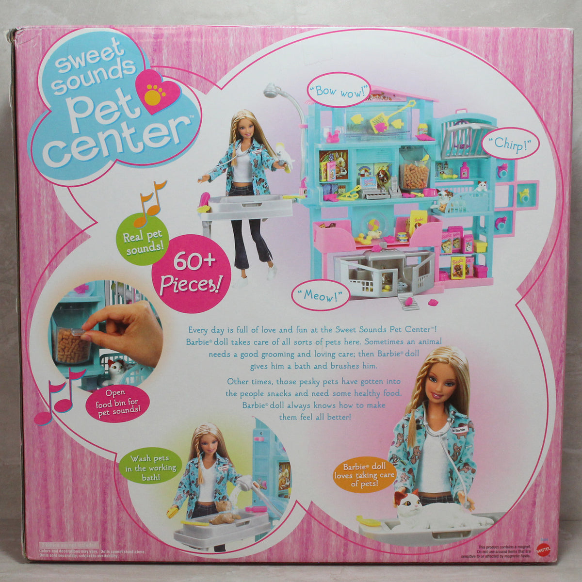 2002 Barbie Sweet Sounds Pet Center (B1618)