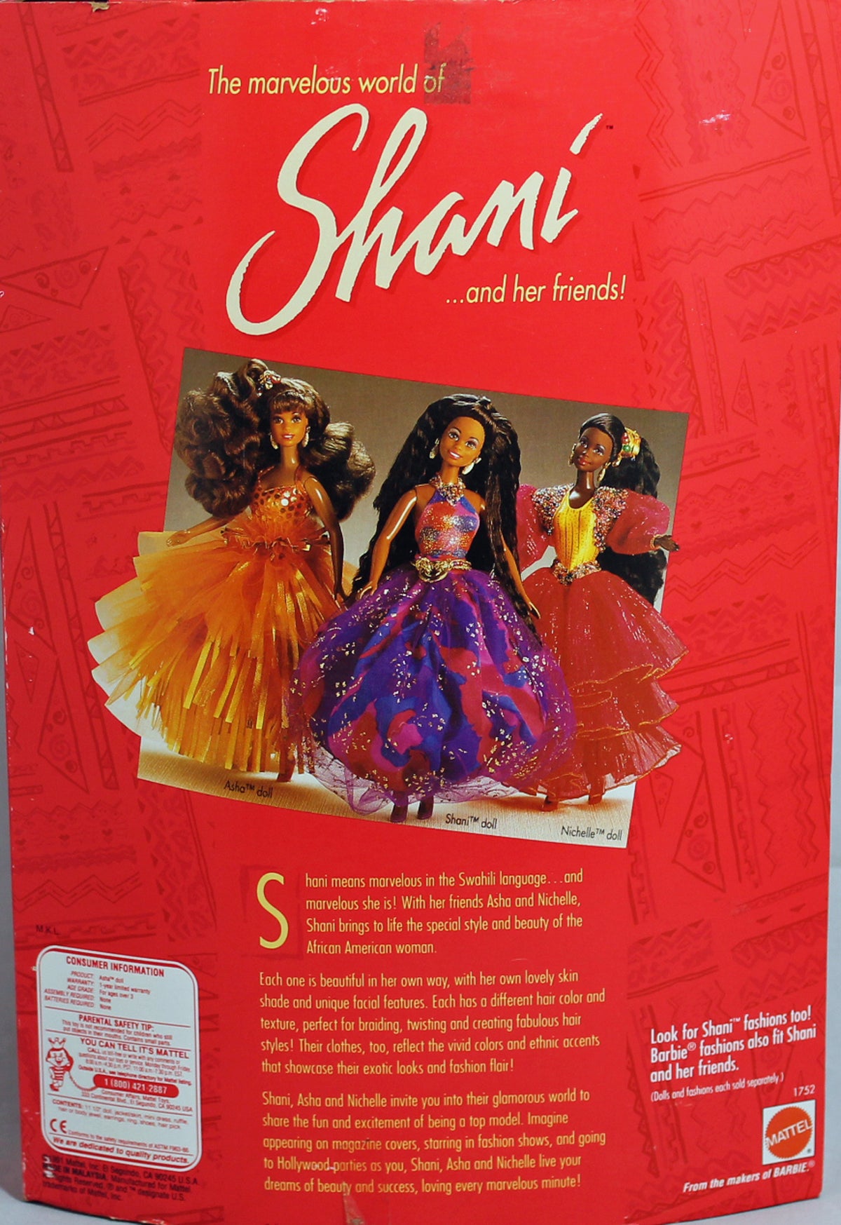 1991 Asha Shani Barbie (1752) - African American