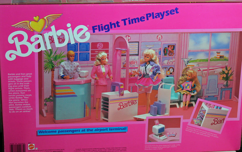 1989 Barbie Flight Time Playset (2081)