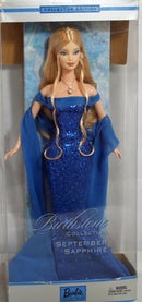 2002 September Sapphire Birthstone Blonde Barbie (B2394)