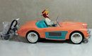 1996 Barbie Convertible Car Clock Radio (2362)