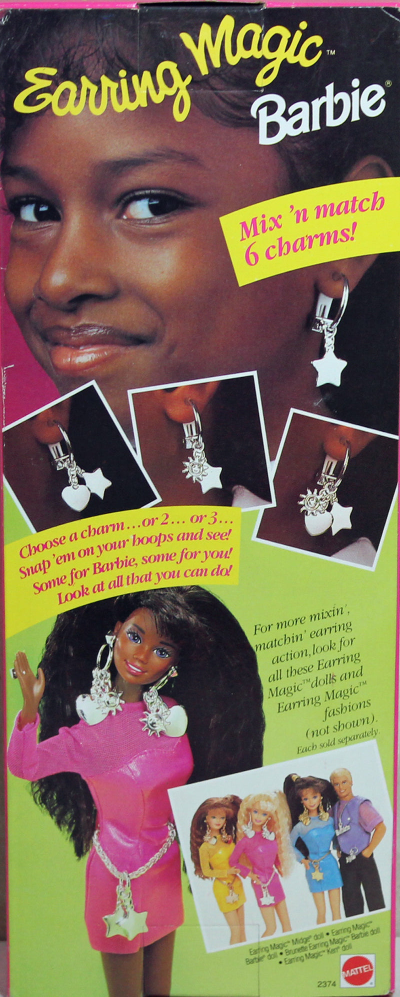 1992 Earring Magic Barbie (2374) - African American