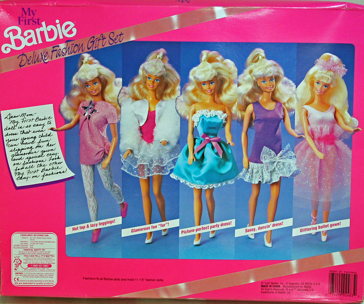 1991 My First Barbie Deluxe Fashion Gift Set (2483)