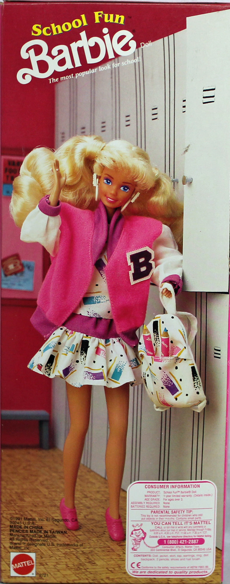 1991 School Fun Barbie (2721)
