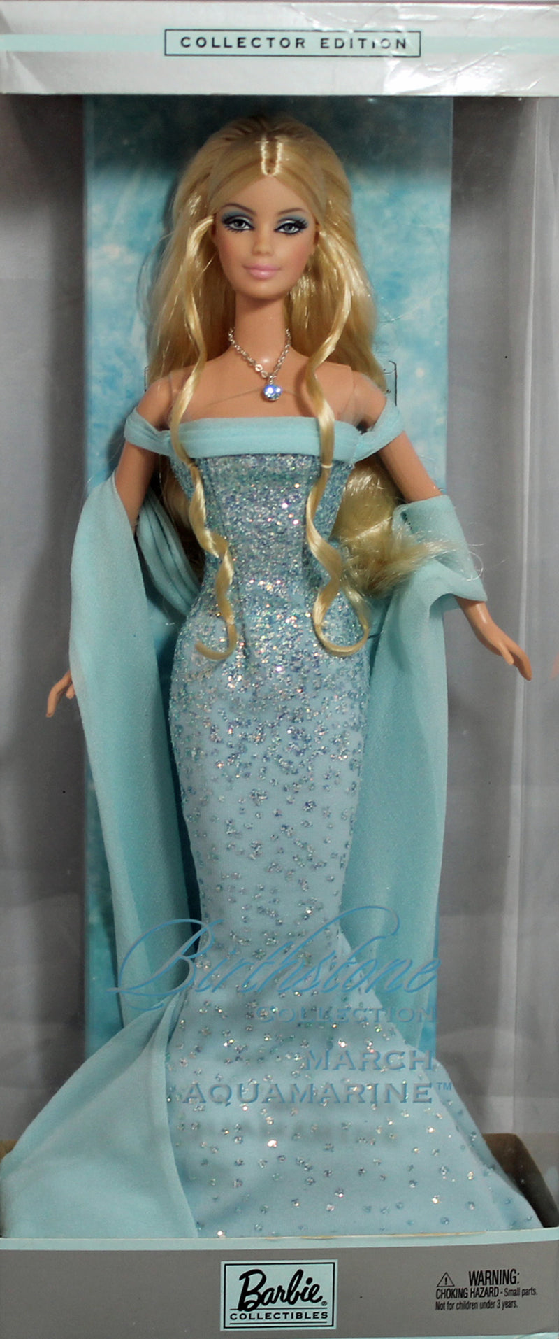 2002 March Aquamarine Birthstone Barbie (B3411)