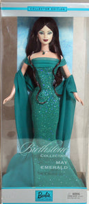 2002 May Emerald Brunette Birthstone Barbie (B3413)