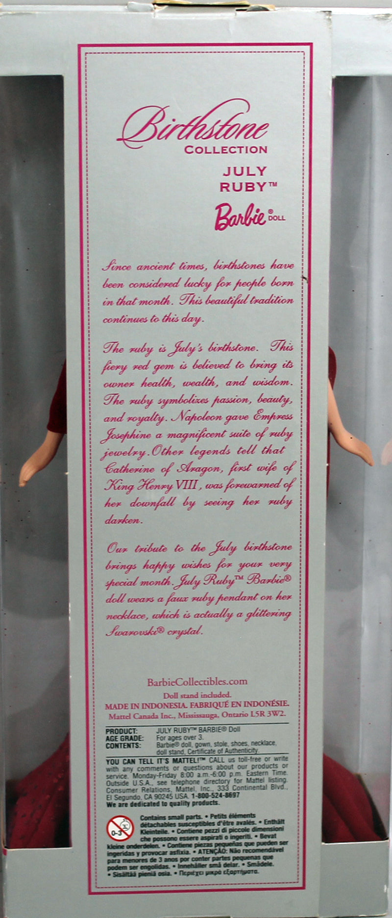2002 July Ruby Birthstone Barbie (B3415)