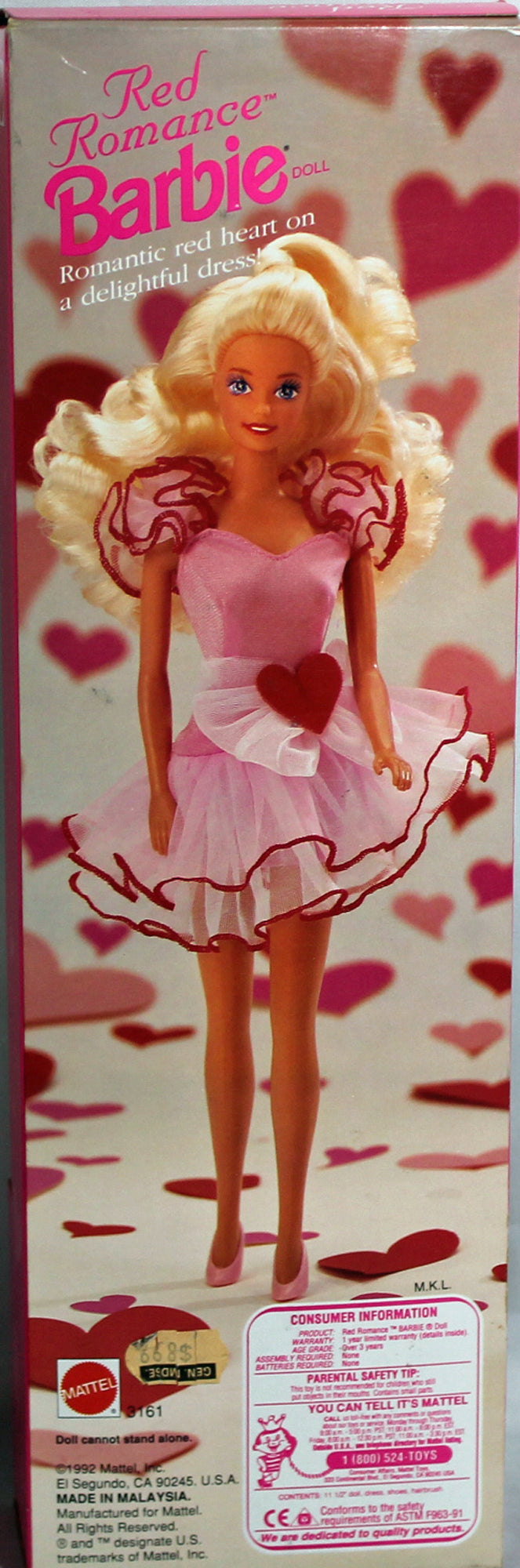 1992 Red Romance Barbie (03161)