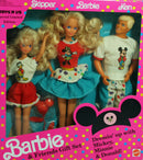 1991 Dressin' up with Mickey, Minnie, & Donald Barbie Set (3177)