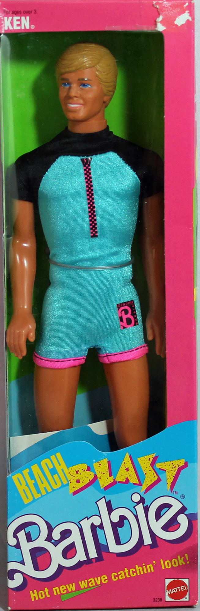1989 Beach Blast Ken Barbie (3238)