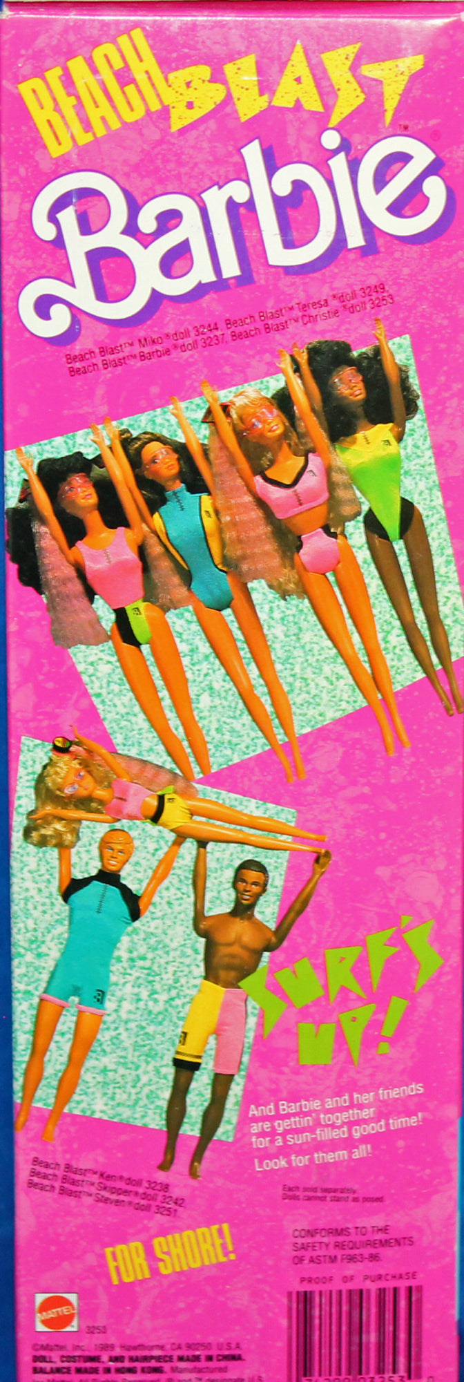 1989 Beach Blast Christie Barbie (3253)