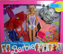 1991 Dream Wardrobe Barbie with 8 Fashions (3331)