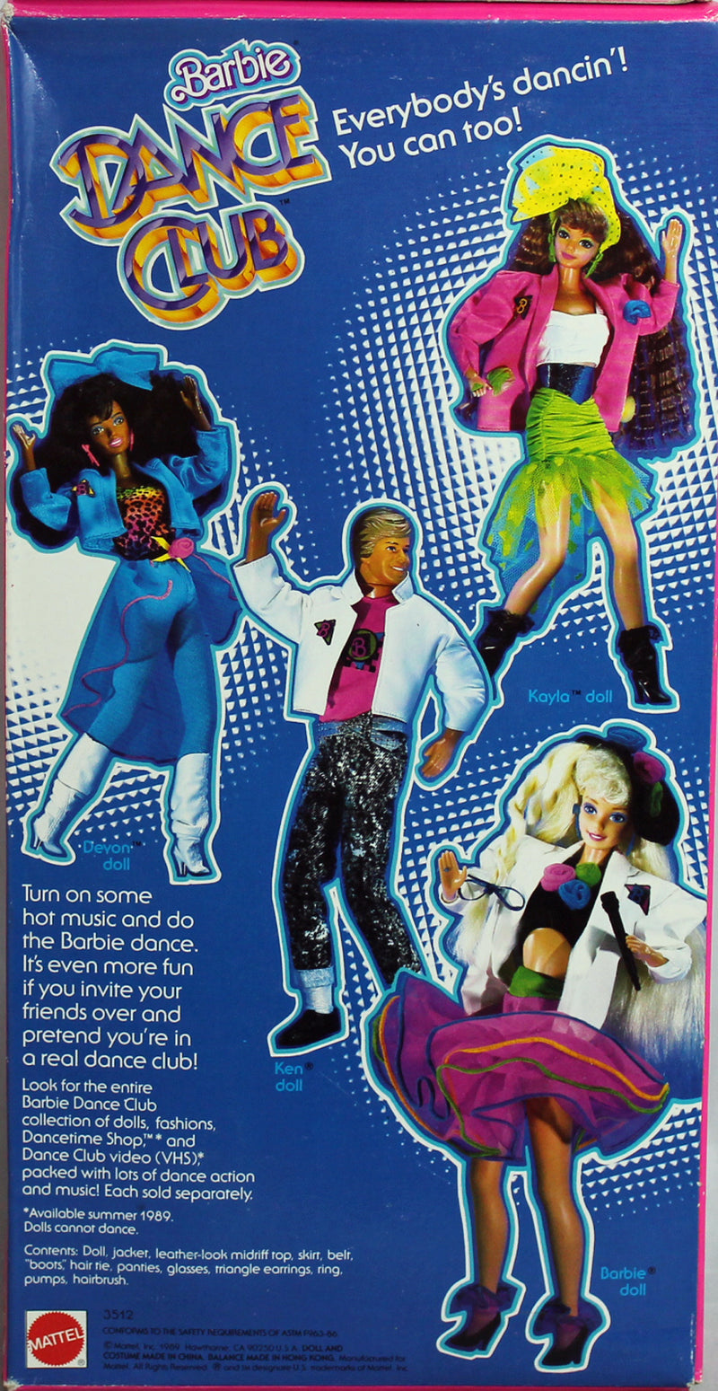 1989 Dance Club Kayla Barbie (3512)