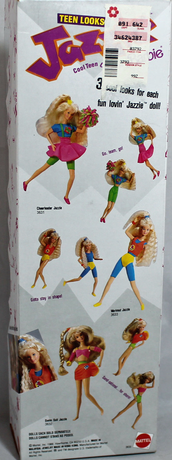 1988 Teen Looks Workout Jazzie Barbie (3633)