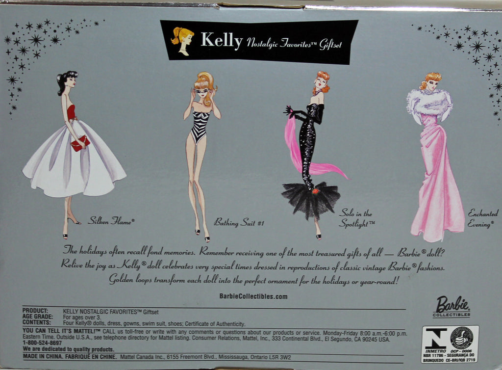 2003 Nostalgic Favorites Kelly Ornaments Giftset Barbie (B7529)