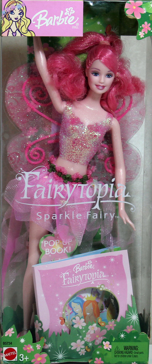 2003 Fairytopia Pink Sparkle Fairy Barbie B5734