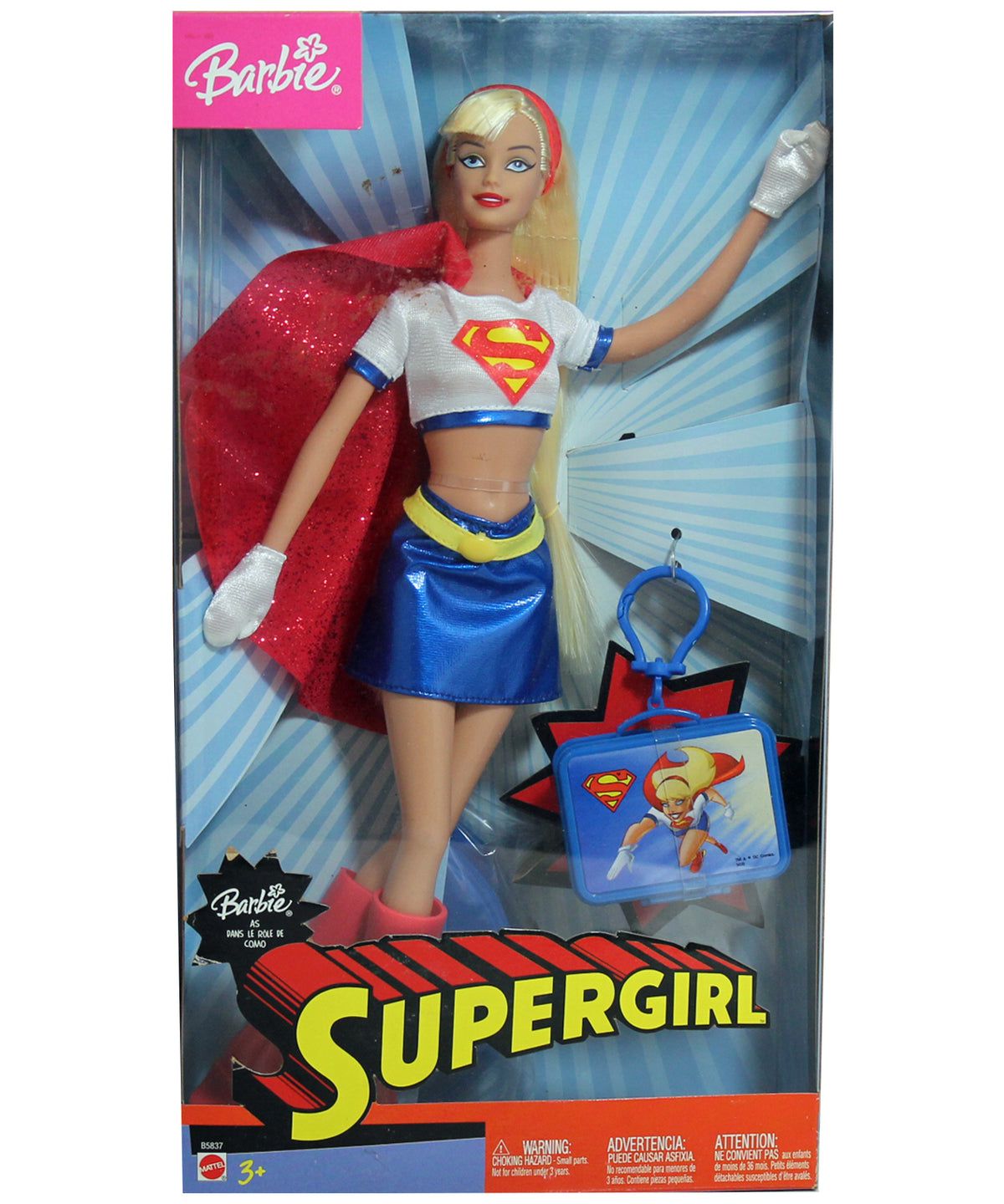 2003 Supergirl Barbie B5837 DC Comics