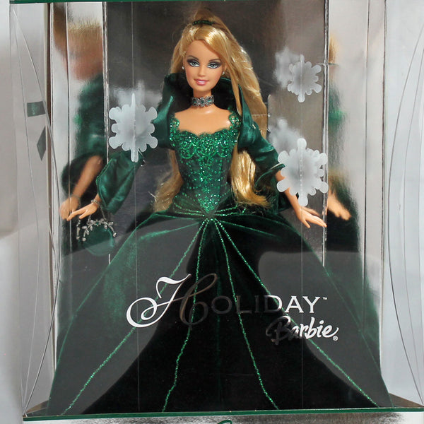 Mattel 2004 Holiday Barbie Doll, Green