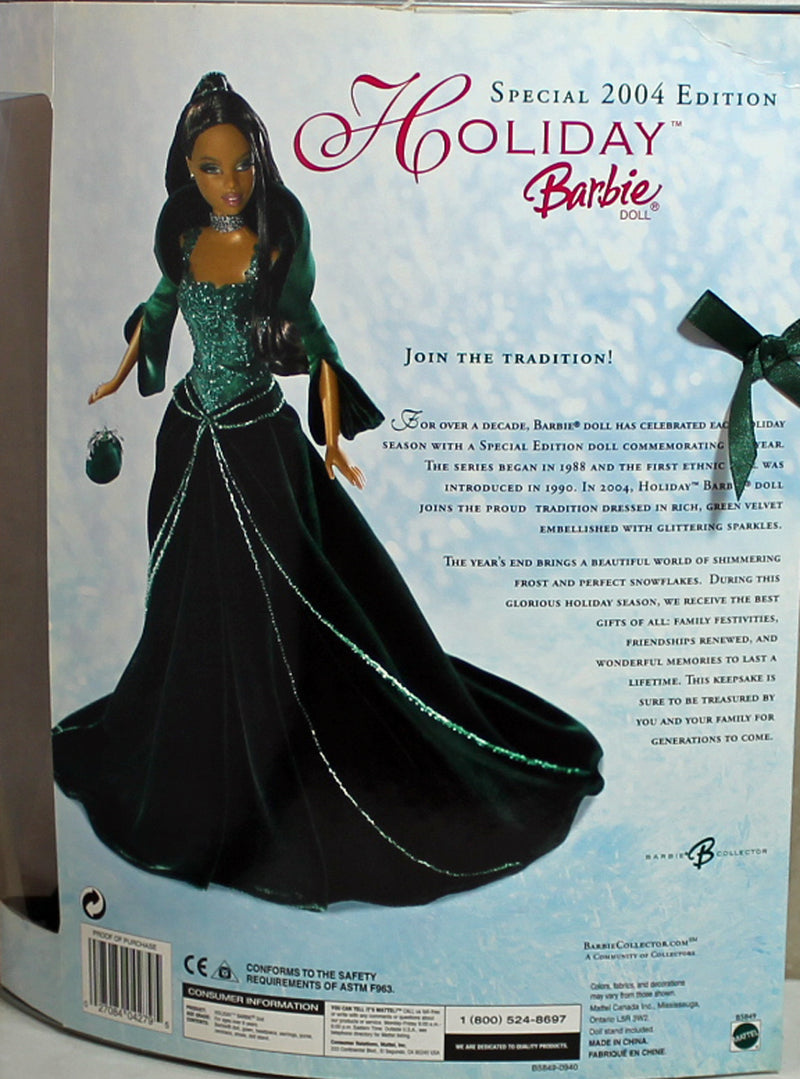 2004 Happy Holidays Barbie (B5849) - African American