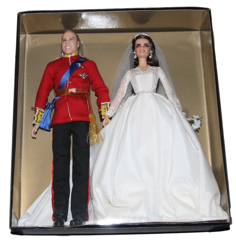 2011 Royal Wedding Gift Set - Willaim & Catherine Barbie  (W3432)