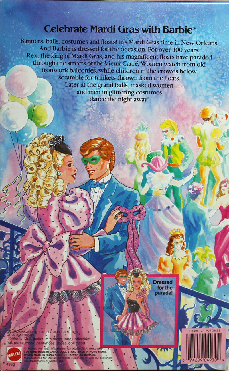 1987 Mardi Gras Barbie (4930) - American Beauties