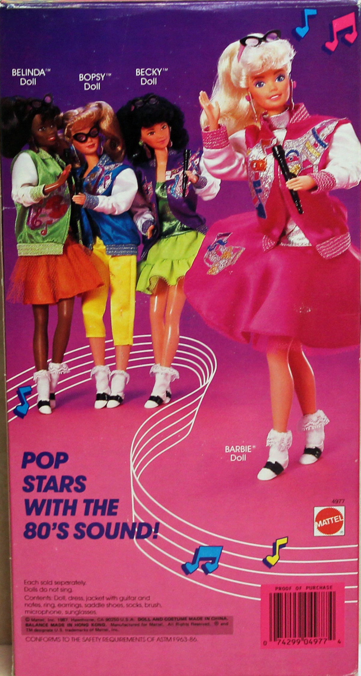 1987 Barbie and the Sensations Becky Barbie (4977)