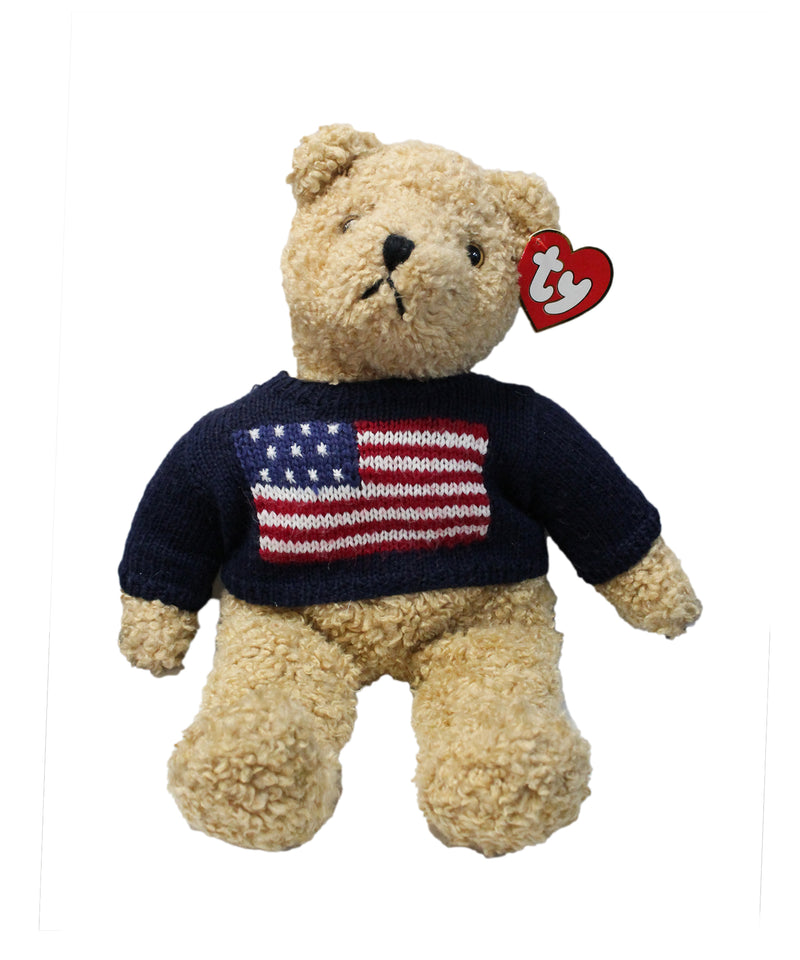 Ty Classics: Curly the Bear with USA Flag