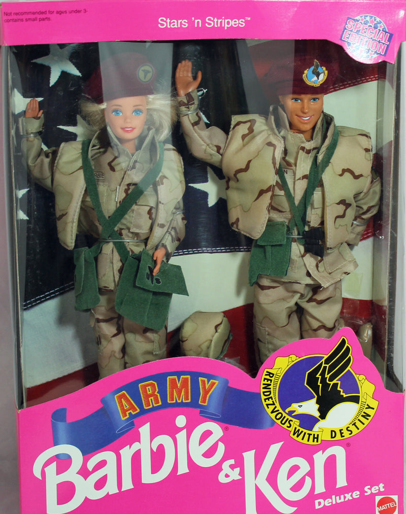 1992 Stars 'n Stripes Army Barbie & Ken (5626)