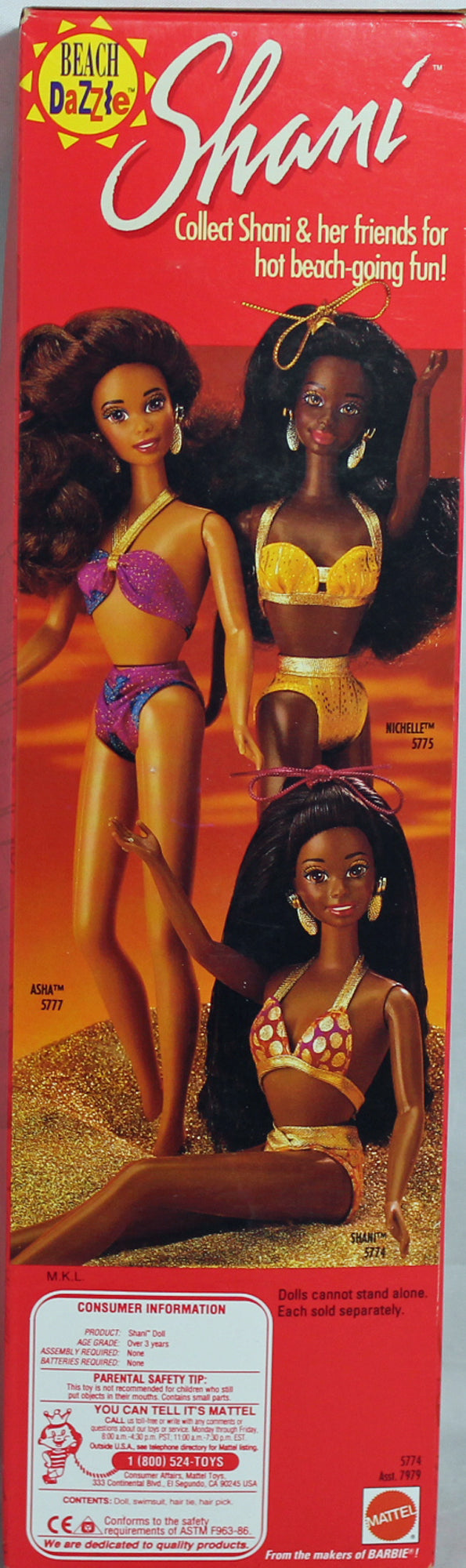 1991 Beach Dazzle Shani Barbie (5774)