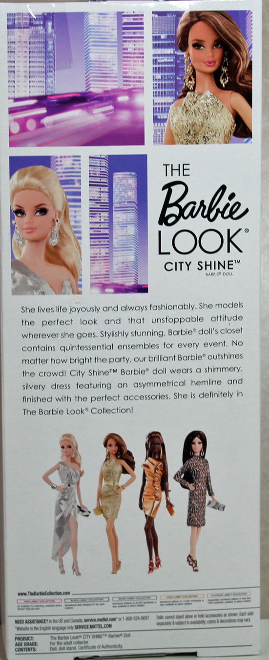 2014 City Shine Silver Dress Barbie (CFP35) - The Barbie Look