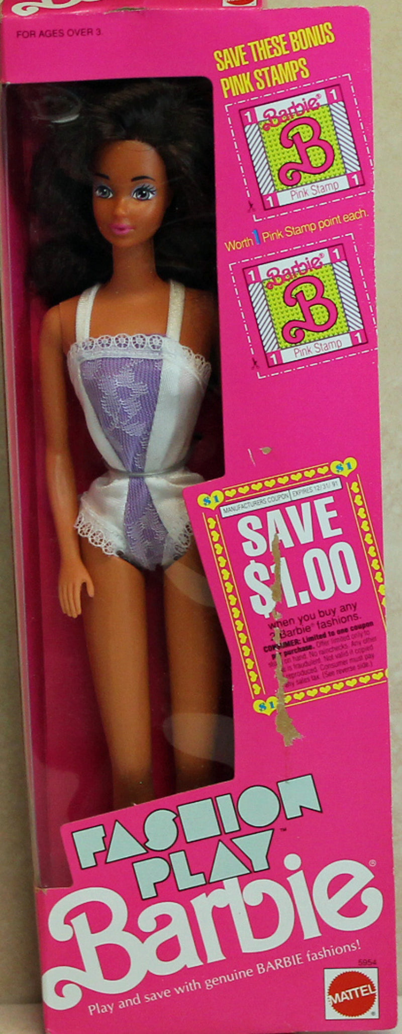 1990 Fashion Play Ethnic Barbie (5954)