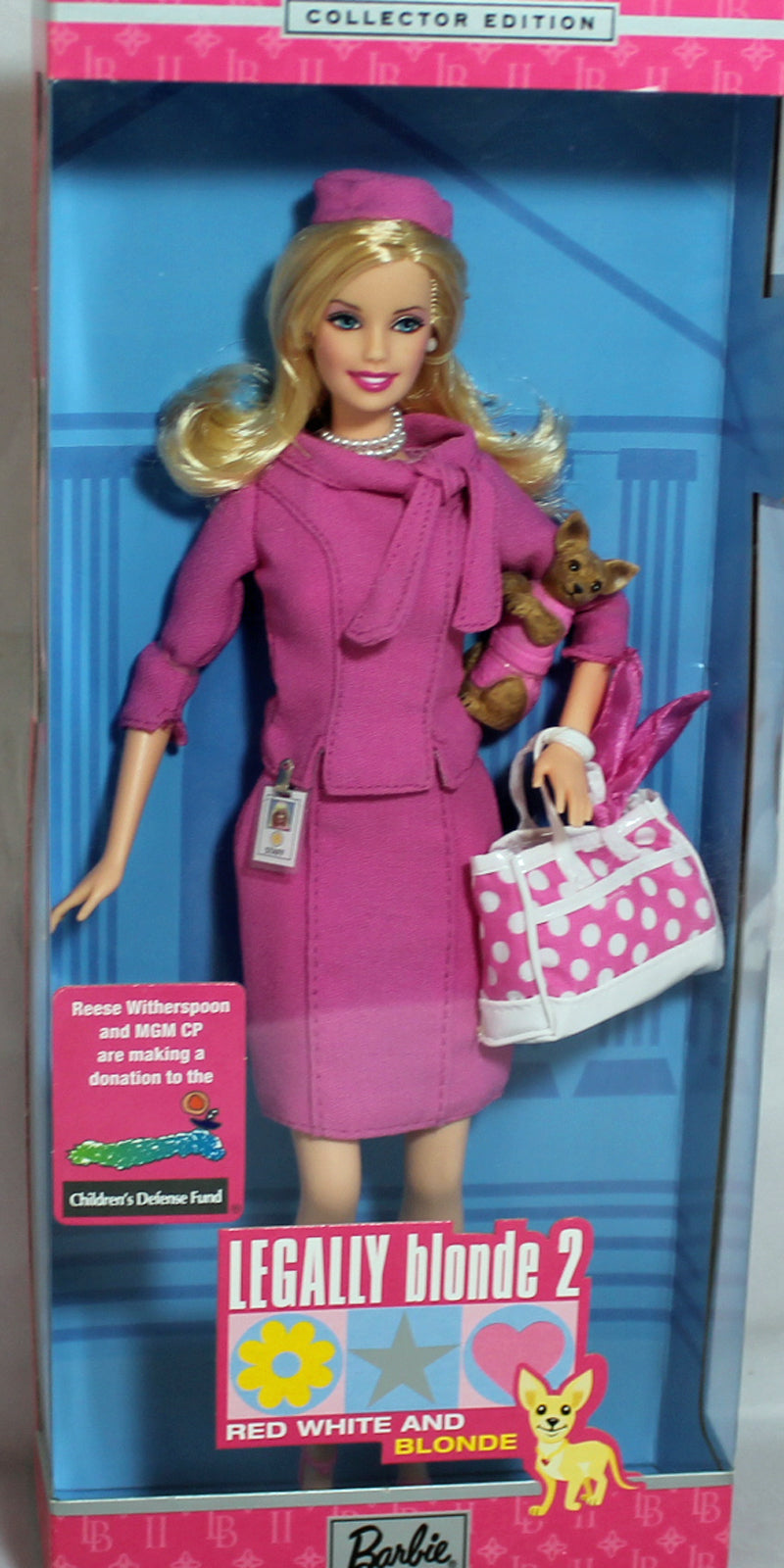 2003 Red White & Blonde Barbie (B9234) - Legally Blonde 2
