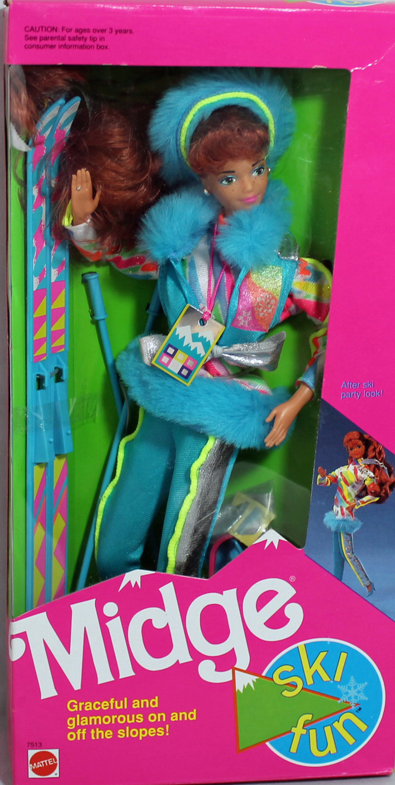 1991 Ski Fun Midge Barbie (7513)