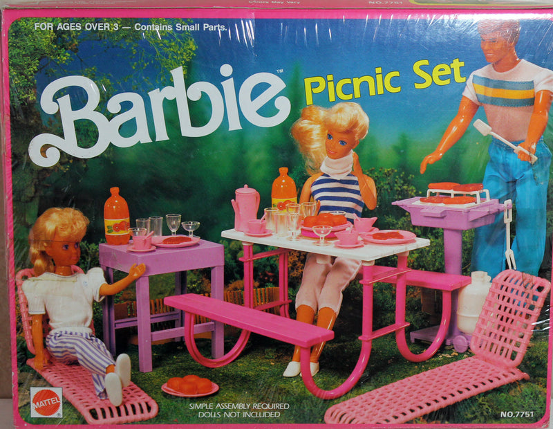 1986 Barbie Picnic Set Barbie (7751)
