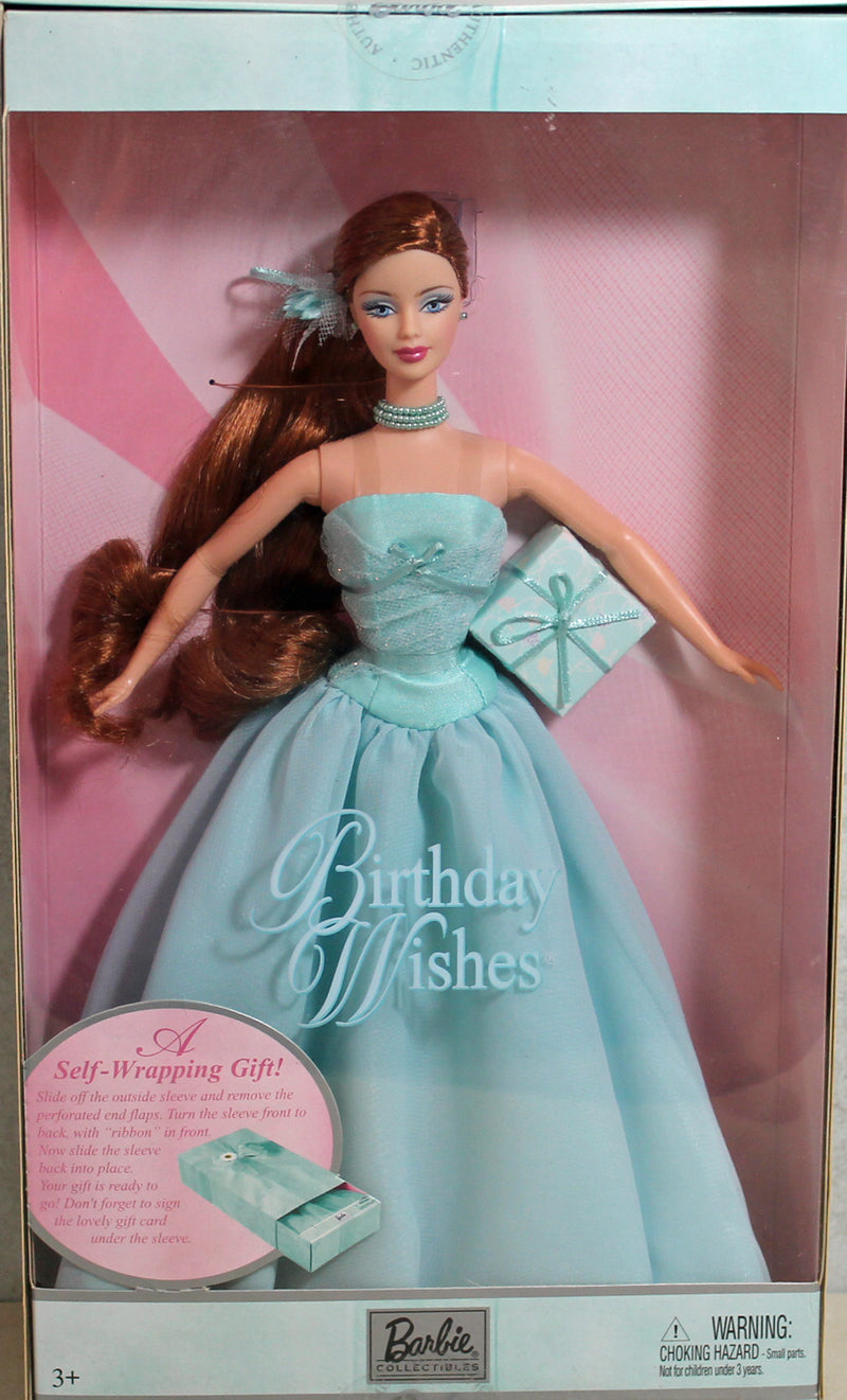2003 Birthday Wishes Aqua Blue Barbie (B9787)