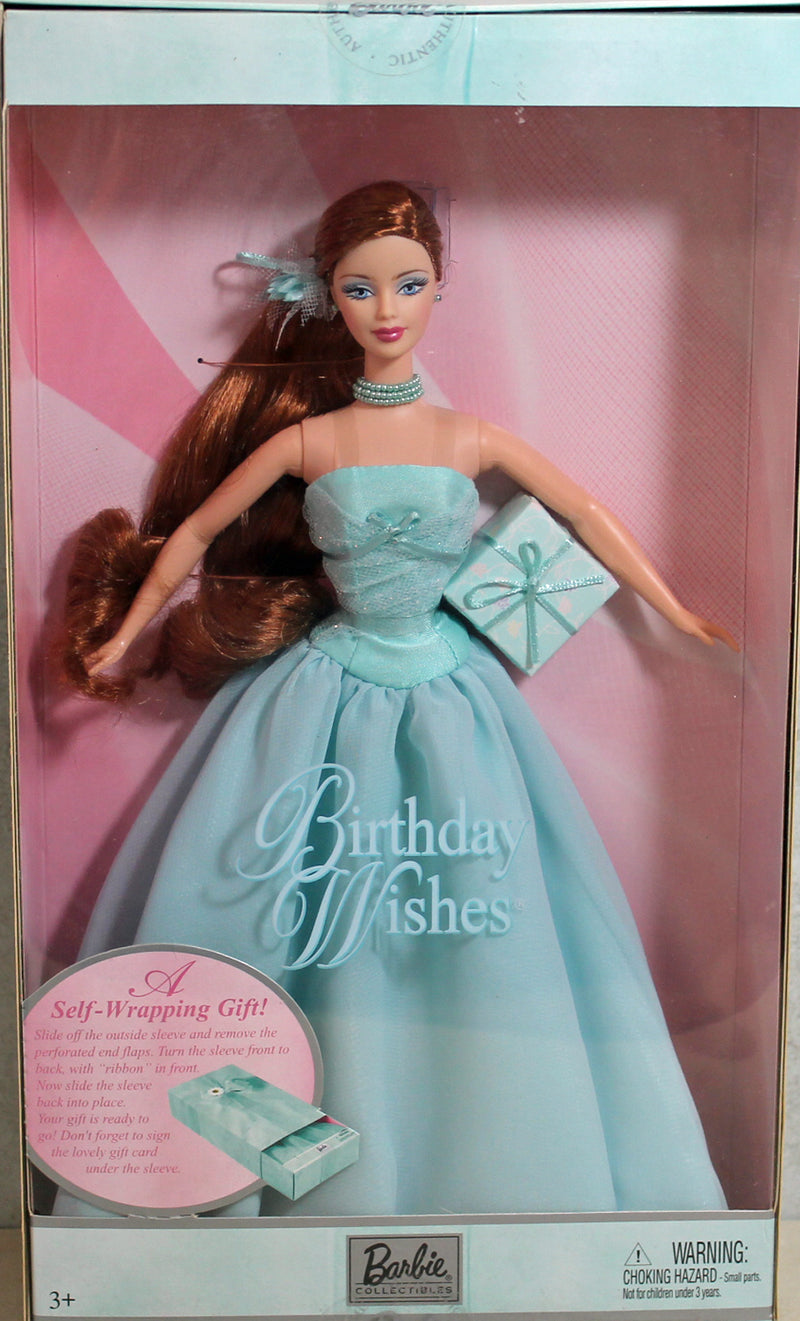 birthday wishes barbie blue dress Barbie BIRTHDAY WISHES Blonde Blue Dress 3rd in Series 2000