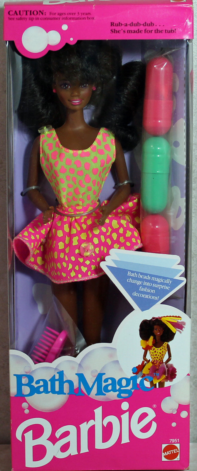 1984 Bath Magic Barbie (7951) - African American