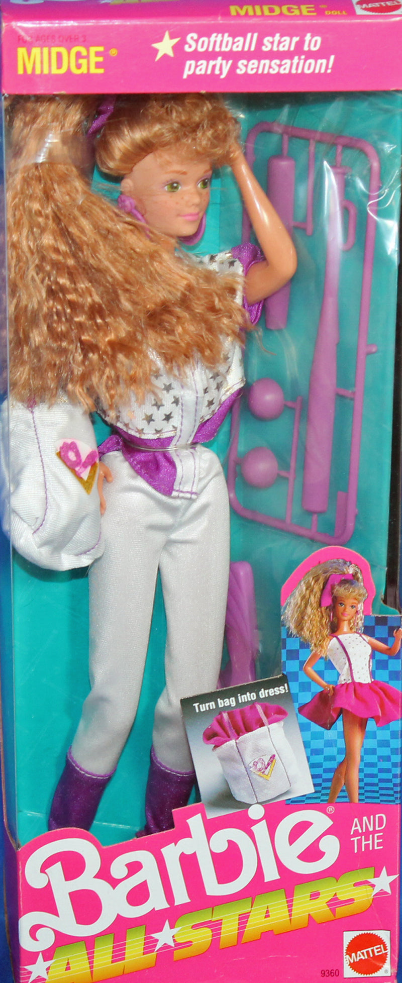 1989 Barbie and the All Stars Midge Barbie (9360)