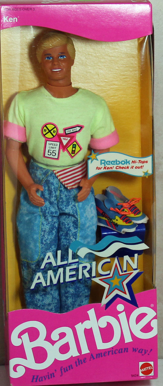 1990 All American Ken Barbie (9424)