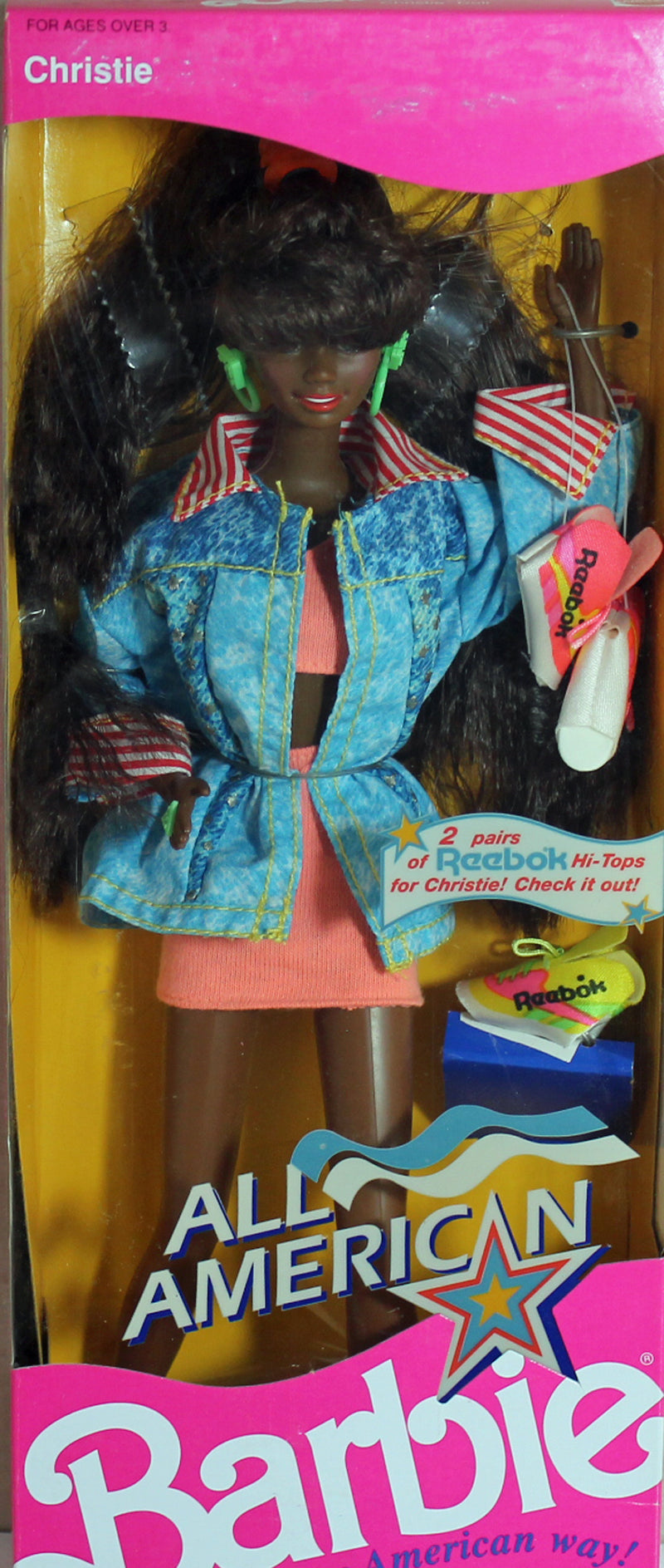 1990  All American Christie Barbie (9425) - African American