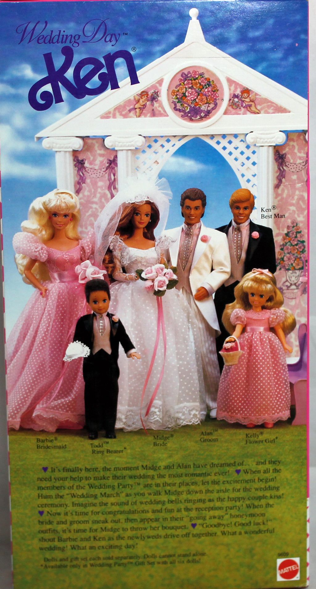 1990 Wedding Day Ken Barbie (9609)